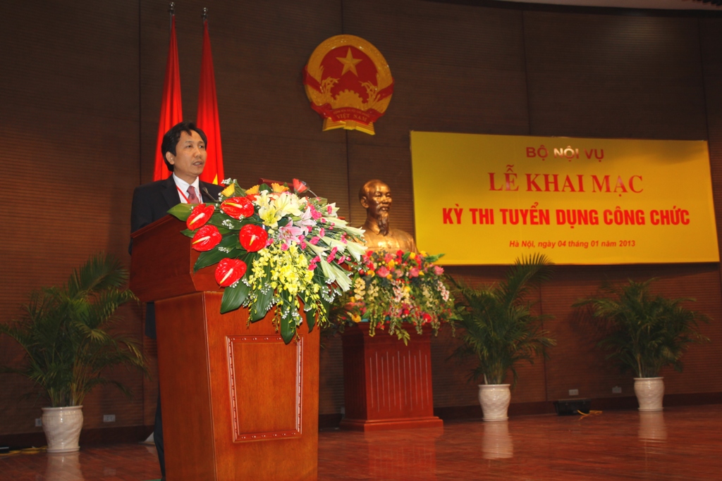Lễ Khai mạc kỳ thi tuyển dụng công chức của Bộ Nội vụ